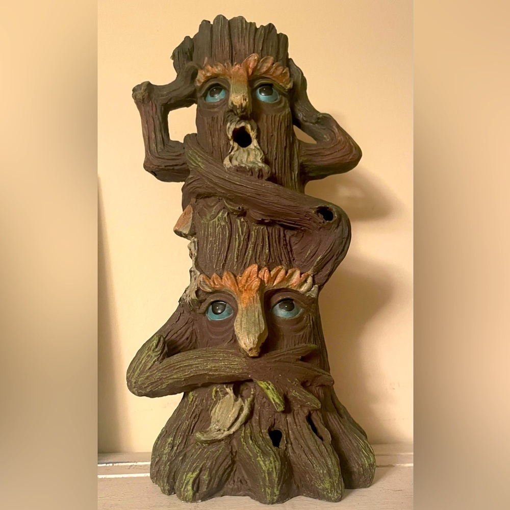 Hear no see no speak no evil incense decor